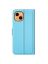 Brodef Wallet Чехол книжка кошелек для iPhone 13 mini голубой