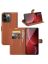 Brodef Wallet Чехол книжка кошелек для iPhone 13 Pro коричневый