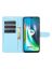 Brodef Wallet Чехол книжка кошелек для Motorola Moto G9 Play / Moto E7 Plus голубой