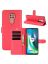 Brodef Wallet Чехол книжка кошелек для Motorola Moto G9 Play / Moto E7 Plus красный