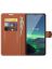 Brodef Wallet Чехол книжка кошелек для Nokia 1.4 коричневый