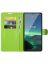 Brodef Wallet Чехол книжка кошелек для Nokia 1.4 зеленый