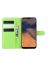 Brodef Wallet Чехол книжка кошелек для Nokia 2.3 зеленый