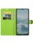 Brodef Wallet Чехол книжка кошелек для Nokia G10 / Nokia G20 зеленый