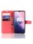 Brodef Wallet Чехол книжка кошелек для OnePlus 7 красный