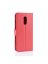 Brodef Wallet Чехол книжка кошелек для OnePlus 7 красный