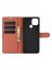 Brodef Wallet Чехол книжка кошелек для OPPO A15 коричневый