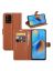 Brodef Wallet Чехол книжка кошелек для OPPO A74 коричневый