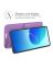 Brodef Wallet Чехол книжка кошелек для Oppo Reno 6 фиолетовый