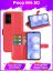 Brodef Wallet Чехол книжка кошелек для Poco M4 5G красный