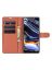 Brodef Wallet Чехол книжка кошелек для Realme 7 Pro коричневый