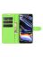 Brodef Wallet Чехол книжка кошелек для Realme 7 Pro зеленый