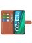 Brodef Wallet Чехол книжка кошелек для Realme Narzo 50A коричневый