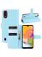 Brodef Wallet Чехол книжка кошелек для Samsung Galaxy A01 голубой