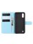 Brodef Wallet Чехол книжка кошелек для Samsung Galaxy A01 голубой