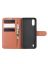 Brodef Wallet Чехол книжка кошелек для Samsung Galaxy A01 коричневый