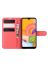 Brodef Wallet Чехол книжка кошелек для Samsung Galaxy A01 красный
