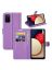 Brodef Wallet Чехол книжка кошелек для Samsung Galaxy A03s фиолетовый