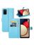Brodef Wallet Чехол книжка кошелек для Samsung Galaxy A03s голубой