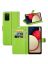 Brodef Wallet Чехол книжка кошелек для Samsung Galaxy A03s зеленый