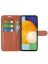 Brodef Wallet Чехол книжка кошелек для Samsung Galaxy A13 коричневый