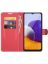 Brodef Wallet Чехол книжка кошелек для Samsung Galaxy A22s красный