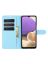Brodef Wallet Чехол книжка кошелек для Samsung Galaxy A32 голубой