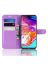 Brodef Wallet Чехол книжка кошелек для Samsung Galaxy A70 фиолетовый