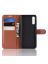 Brodef Wallet Чехол книжка кошелек для Samsung Galaxy A70 коричневый