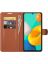 Brodef Wallet Чехол книжка кошелек для Samsung Galaxy M32 коричневый