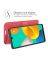 Brodef Wallet Чехол книжка кошелек для Samsung Galaxy M32 красный