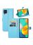 Brodef Wallet Чехол книжка кошелек для Samsung Galaxy M32 голубой