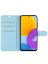Brodef Wallet Чехол книжка кошелек для Samsung Galaxy M52 голубой