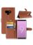 Brodef Wallet Чехол книжка кошелек для Samsung Galaxy Note 9 коричневый