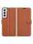 Brodef Wallet Чехол книжка кошелек для Samsung Galaxy S22 Plus / S22+ коричневый