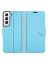 Brodef Wallet Чехол книжка кошелек для Samsung Galaxy S22 Plus / S22+ голубой