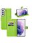 Brodef Wallet Чехол книжка кошелек для Samsung Galaxy S22 Plus / S22+ зеленый