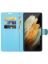 Brodef Wallet Чехол книжка кошелек для Samsung Galaxy S22 ultra голубой