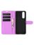 Brodef Wallet Чехол книжка кошелек для Sony Xperia 5 II фиолетовый