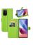 Brodef Wallet Чехол книжка кошелек для Xiaomi Poco F3 зеленый