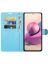 Brodef Wallet Чехол книжка кошелек для Xiaomi Redmi Note 10 голубой