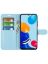Brodef Wallet Чехол книжка кошелек для Xiaomi Redmi Note 11 / 11S голубой