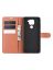 Brodef Wallet Чехол книжка кошелек для Xiaomi Redmi Note 9 коричневый