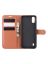Brodef Wallet Чехол книжка кошелек для ZTE Blade A5 2020 коричневый