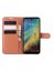 Brodef Wallet Чехол книжка кошелек для ZTE Blade A5 2020 коричневый