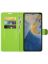Brodef Wallet Чехол книжка кошелек для ZTE Blade A51 зеленый