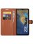 Brodef Wallet Чехол книжка кошелек для ZTE Blade A71 коричневый