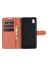 Brodef Wallet Чехол книжка кошелек для ZTE Blade L210 коричневый