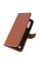 Brodef Wallet Чехол книжка для ZTE Blade A7 2020 с вырезом под датчик отпечатка пальца коричневый