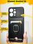 Hold чехол с картой кольцом магнитом и защитой камеры Xiaomi Redmi 12 Черный